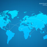 Vector World Map Background PSD